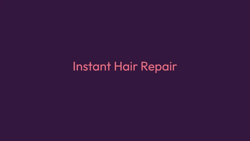 Instant Hair Repair Nevanu Luzern Cover